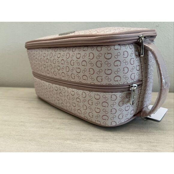 GUESS V7200082 LIGHT ROSE TOILETRY JUNCTION TRAVEL CASE DOPP BAG LOGO - Picture 5 of 10
